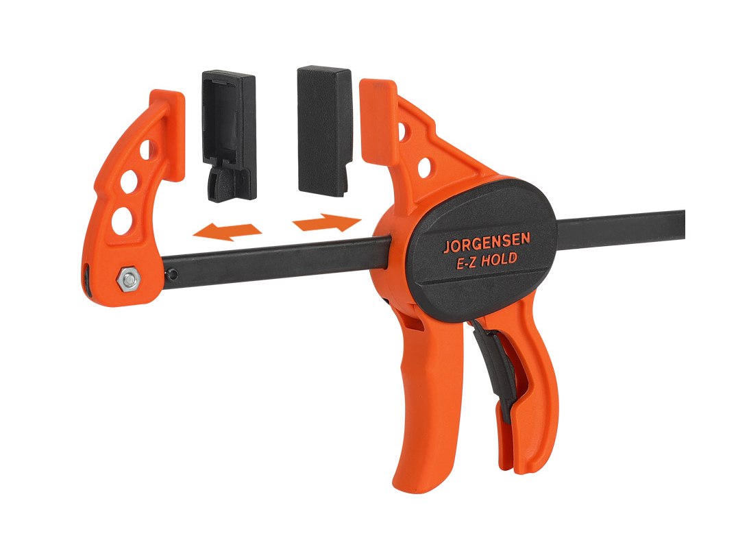 Work-protecting Clamp Pads for E-Z HOLD® hobby bar clamp