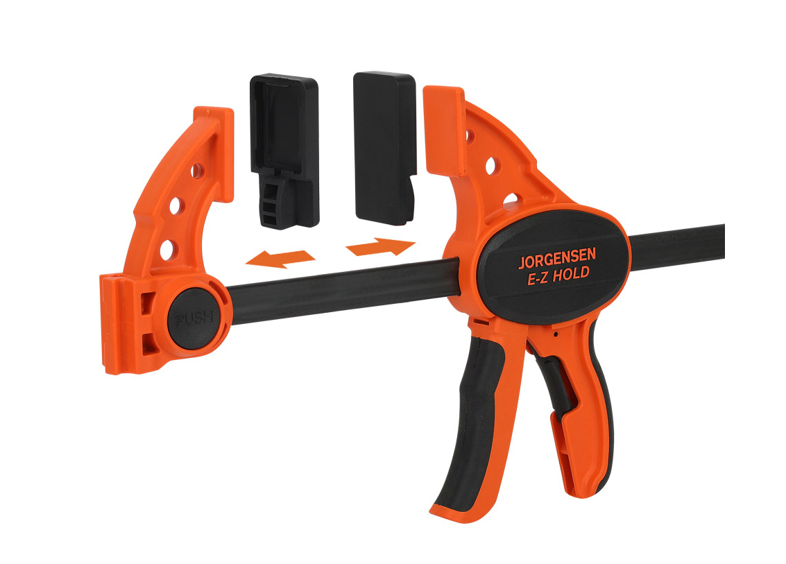 Work-protecting Clamp Pads for E-Z HOLD® Medium Duty Expandable Bar Clamp
