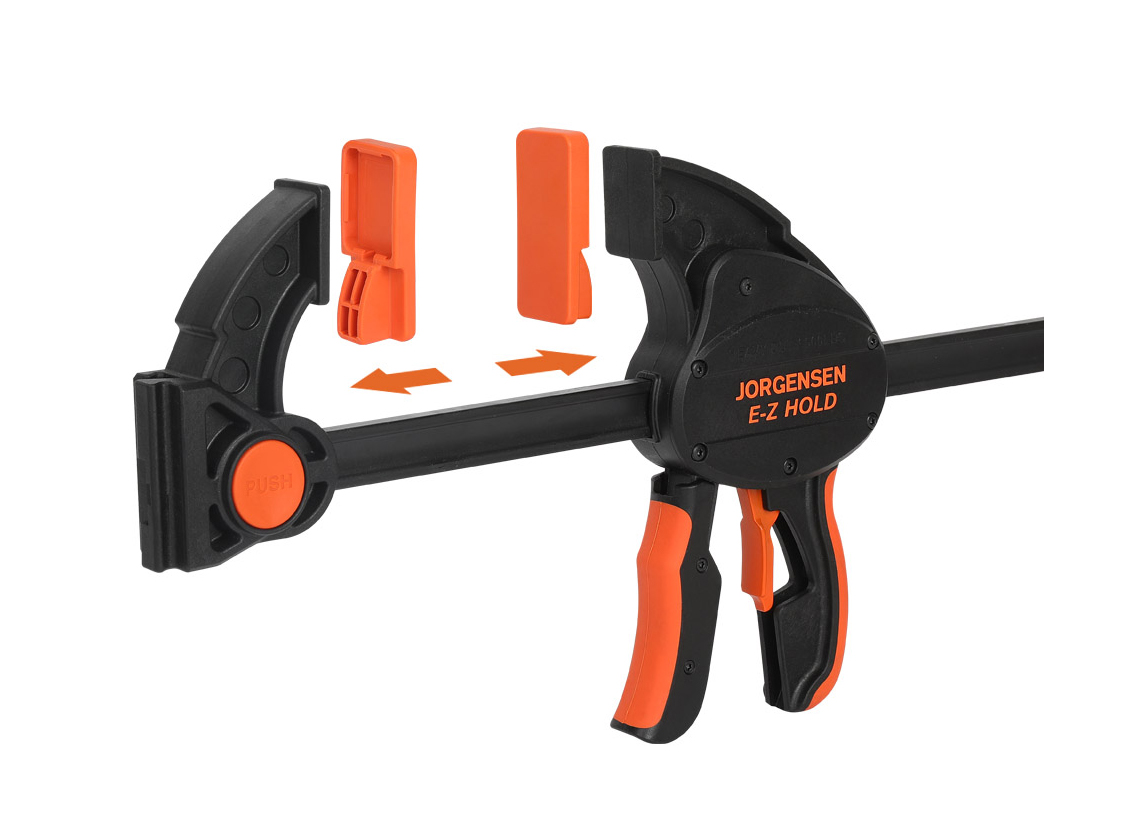 Work-protecting Clamp Pads for E-Z HOLD® Heavy Duty Expandable Bar Clamp