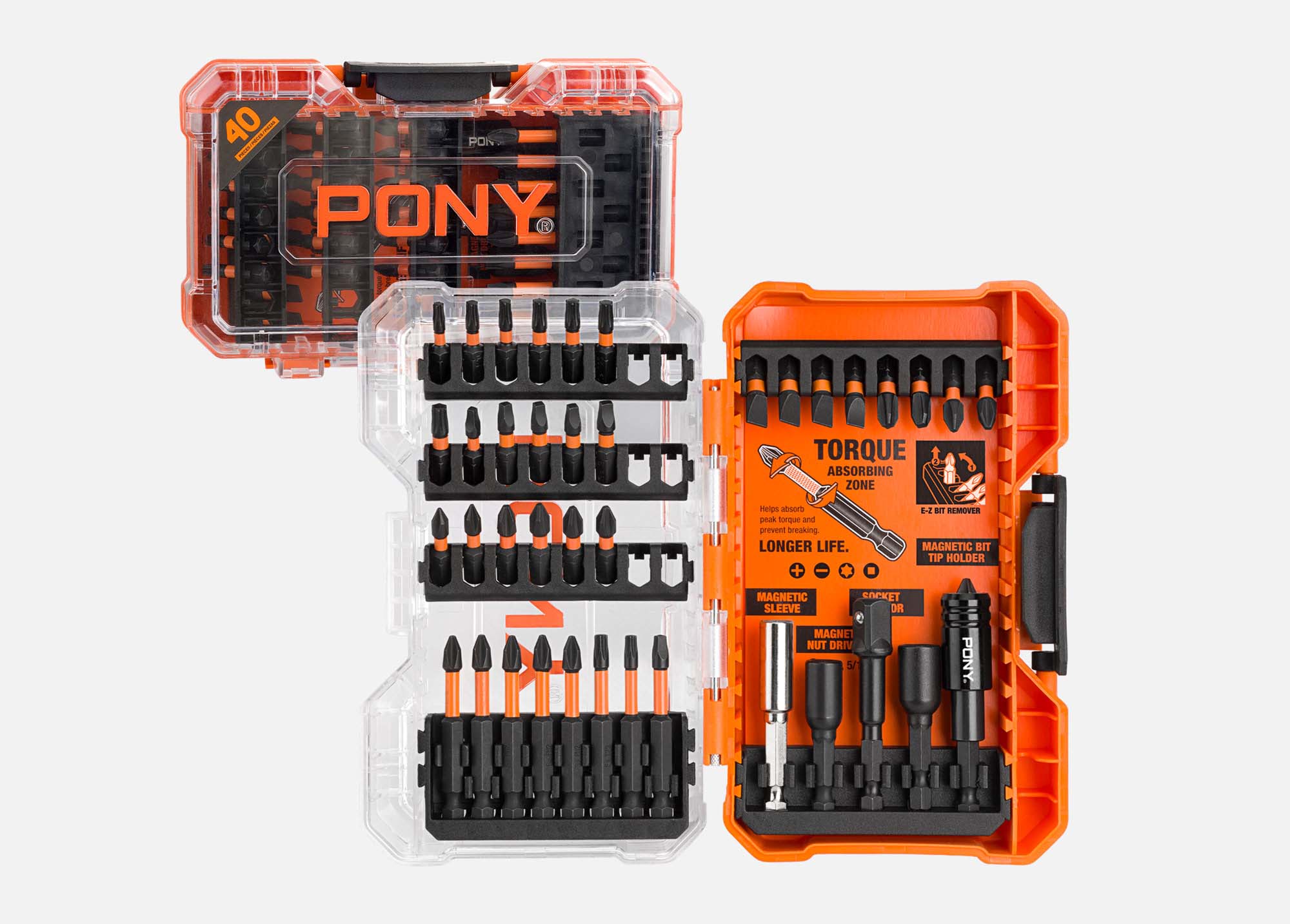40PC Impact Screwdriver Bit Set